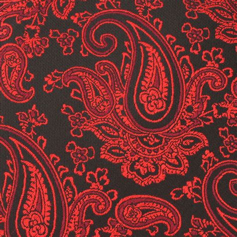 metalic paisley fabric red and black|red and black paisley fabric.